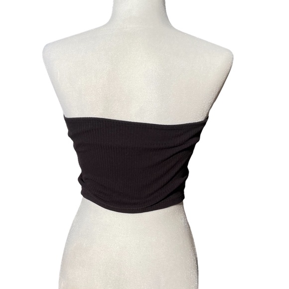 Hollister Black Ribbed Tube Top Women Small - Picture 3 of 9